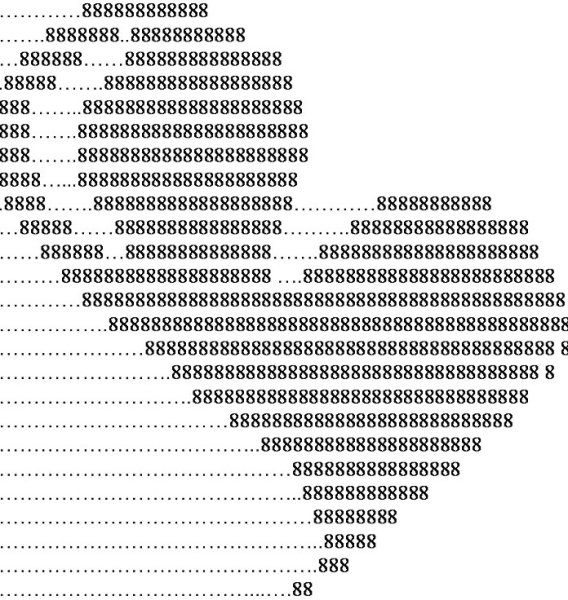 Картины из символов