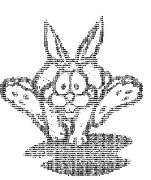 Череп из символов на клавиатуре