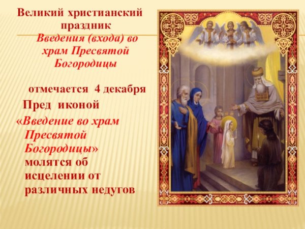 4 Декабря православный праздник