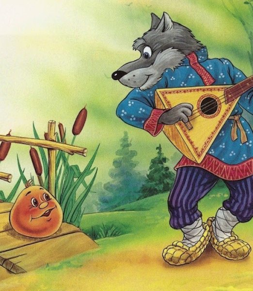 Сказка Колобок волк