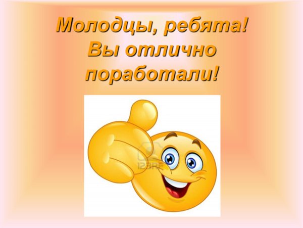 Молодцы ребята