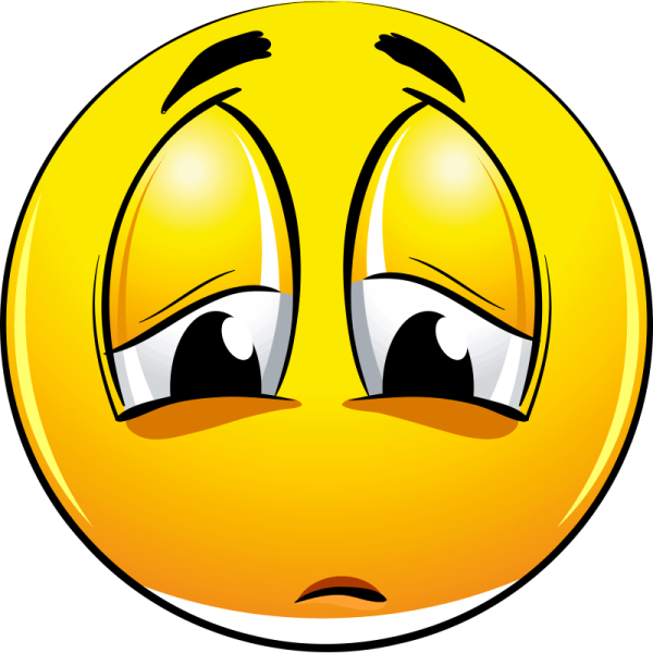 Грустный и веселый смайлик