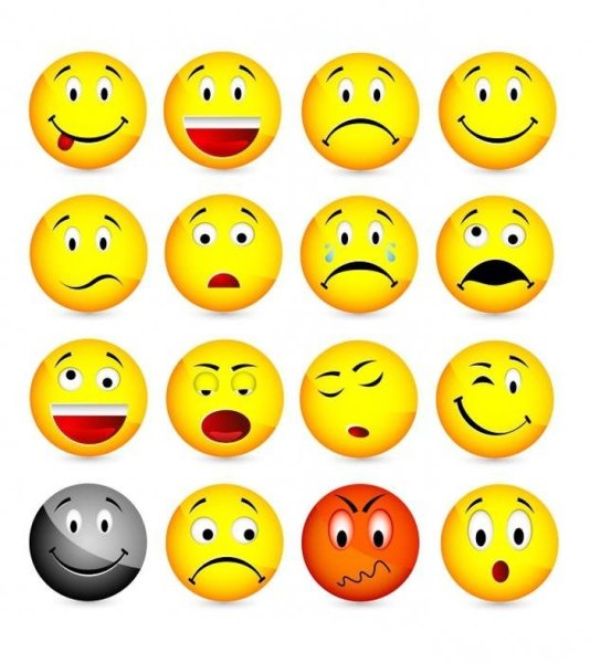Смайлики эмоции для детей