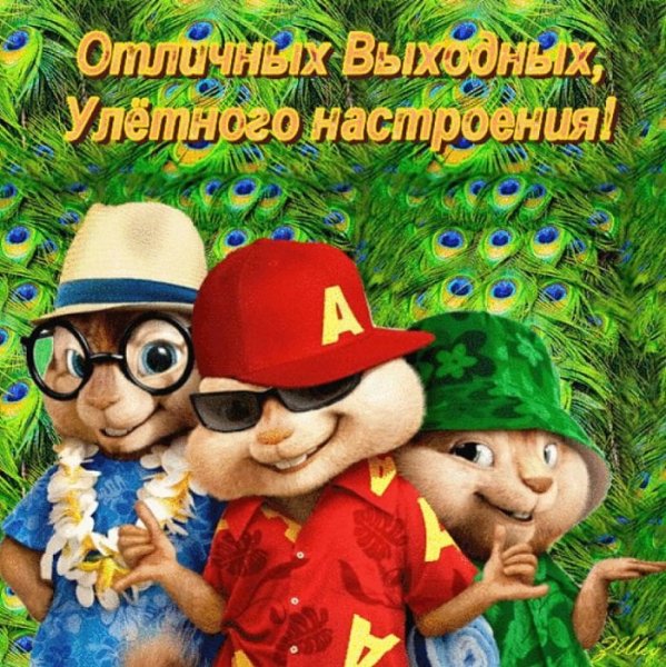 Поздравление с выходными днями