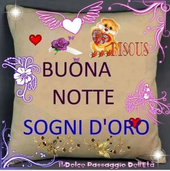 Открытки buona notte e sogni d'Oro