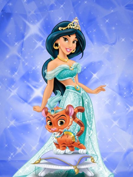 Жасмин принцесса Дисней лицо