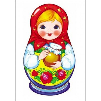 Плакат вырубной "Матрешка"