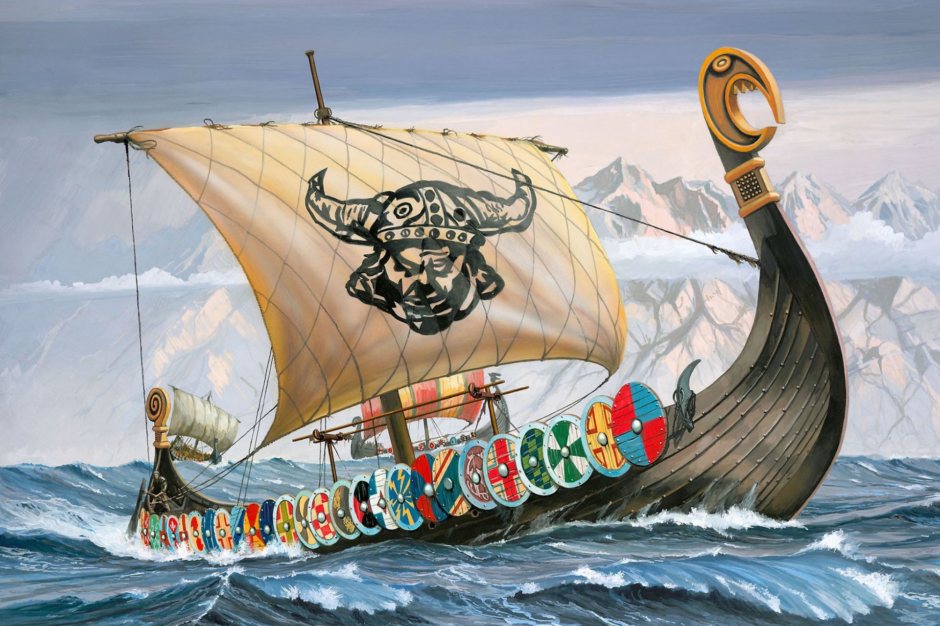 Корабли Драккар норманнов