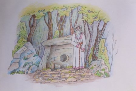 Дольмен карандашом