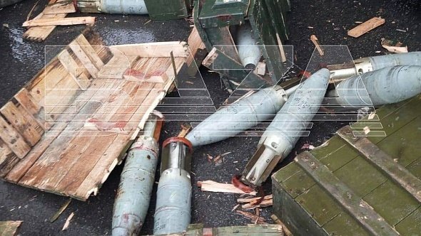 Немецкий минометный снаряд времен ВОВ