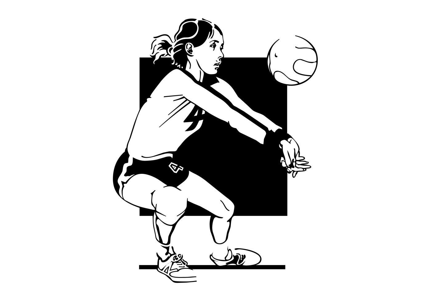 Волейбол иллюстрация