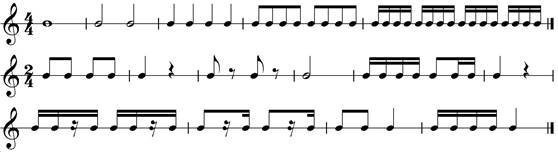 Ритм длительности нот ритмические упражнения