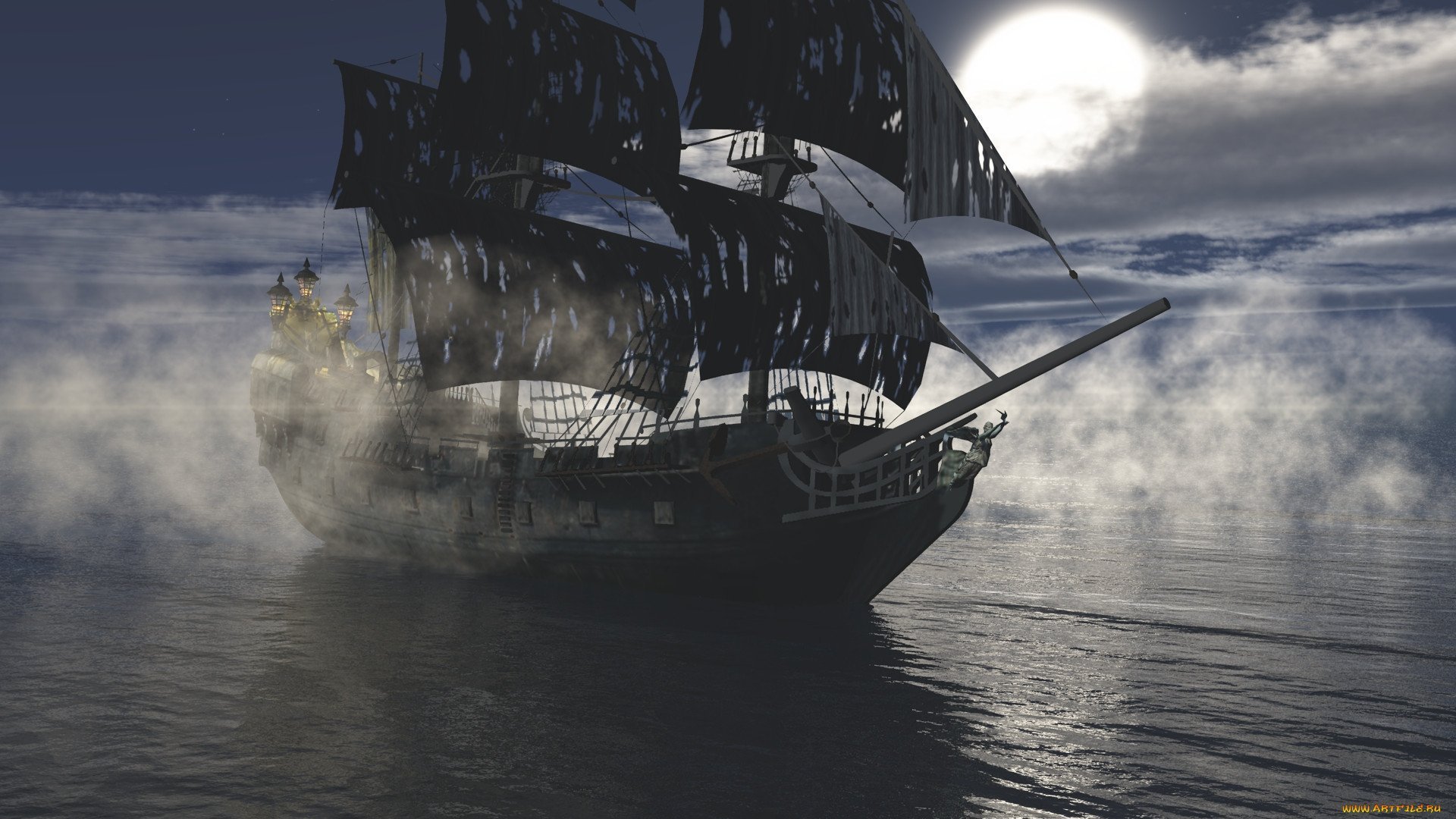 Корабль черная Жемчужина Моргана
