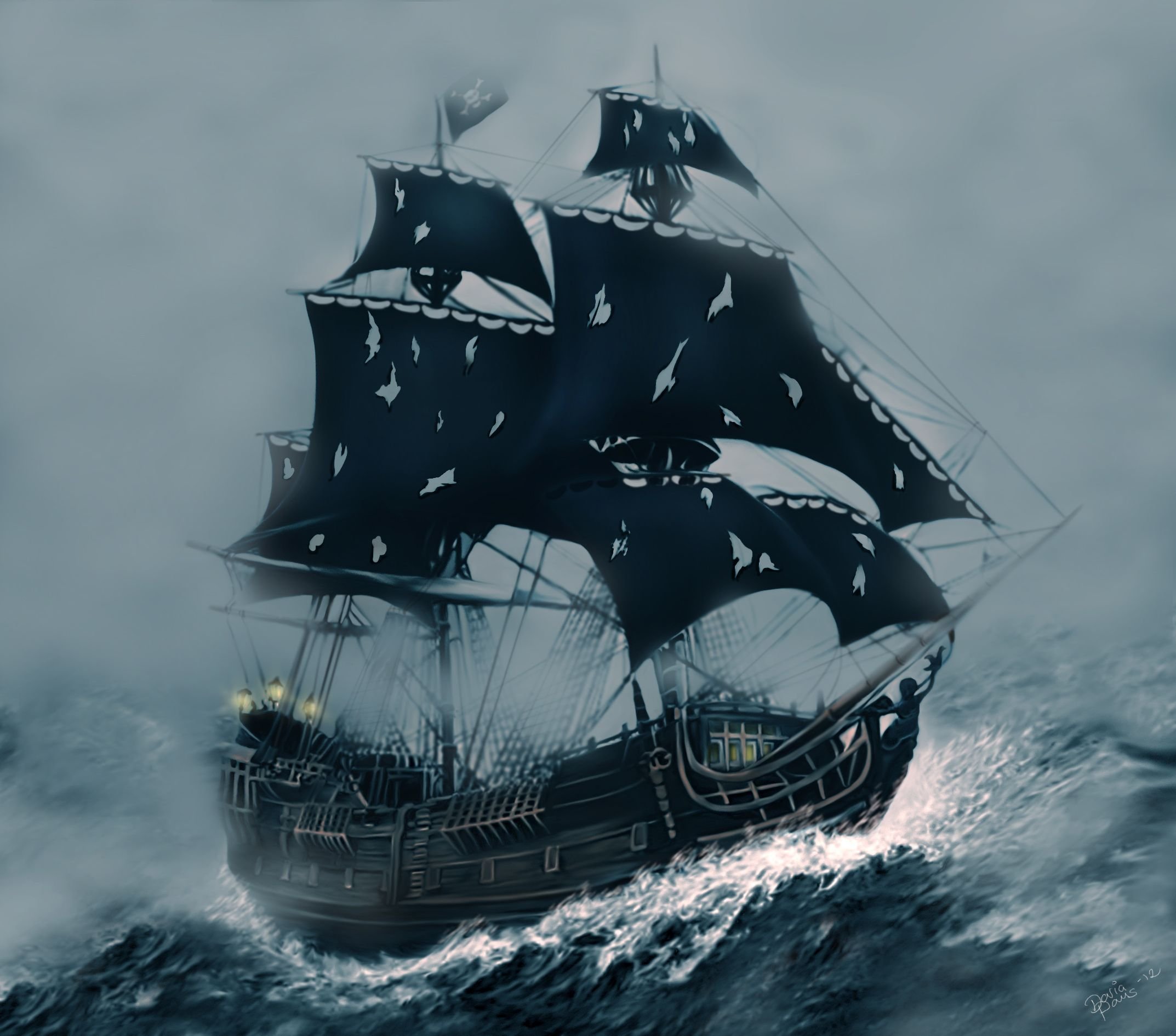 Чёрная Жемчужина корабль из пиратов Карибского моря