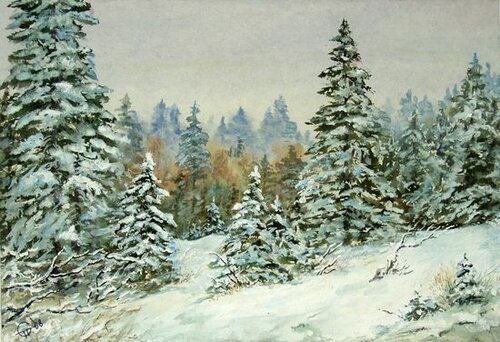 Зимние пейзажи Натальи Головиной