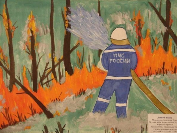 Рисунки про пожарных для конкурса