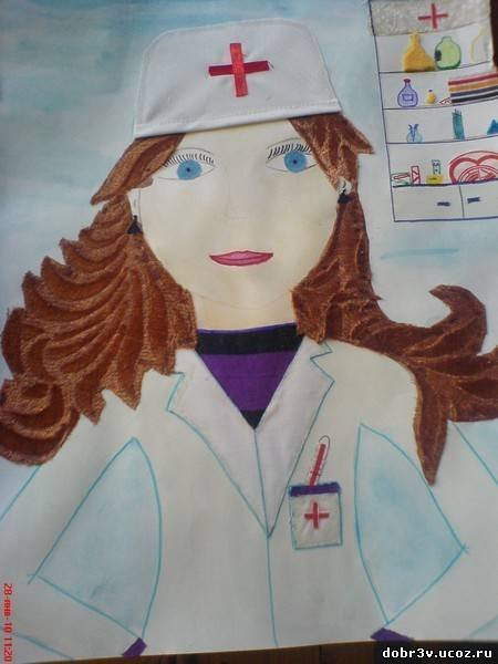 Сестра мама врач. Рисунок на тему профессия. Рисование медсестра в старшей группе. Рисование профессии мам. Детский рисунок профессии.