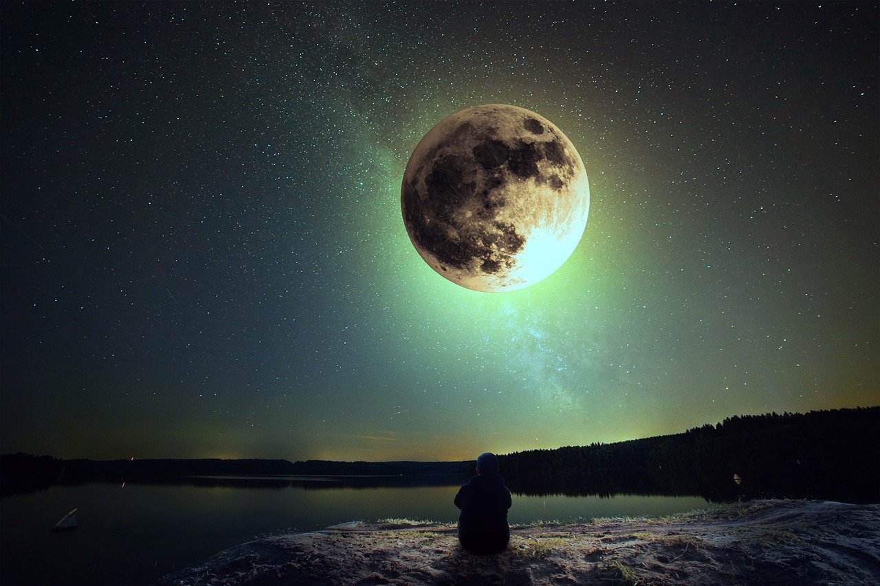 Полнолуние. Луна. Ночь Луна. Ночная Луна. Руна ночи.