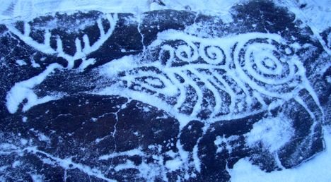 Сикачи алянские петроглифы космический Лось