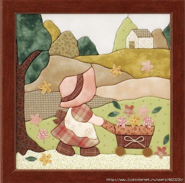 Японская техника кинусайга – пэчворк без иглы.