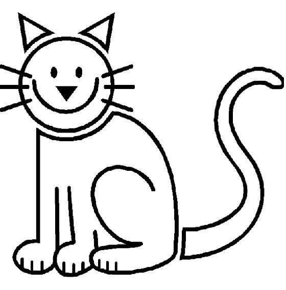 Кошка рисунок для детей