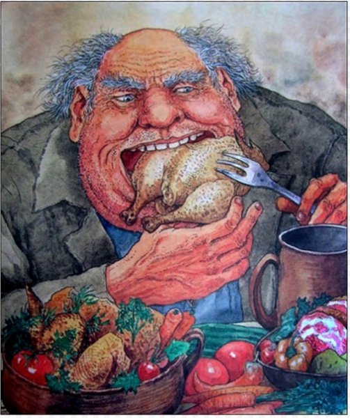 Чревоугодие картина
