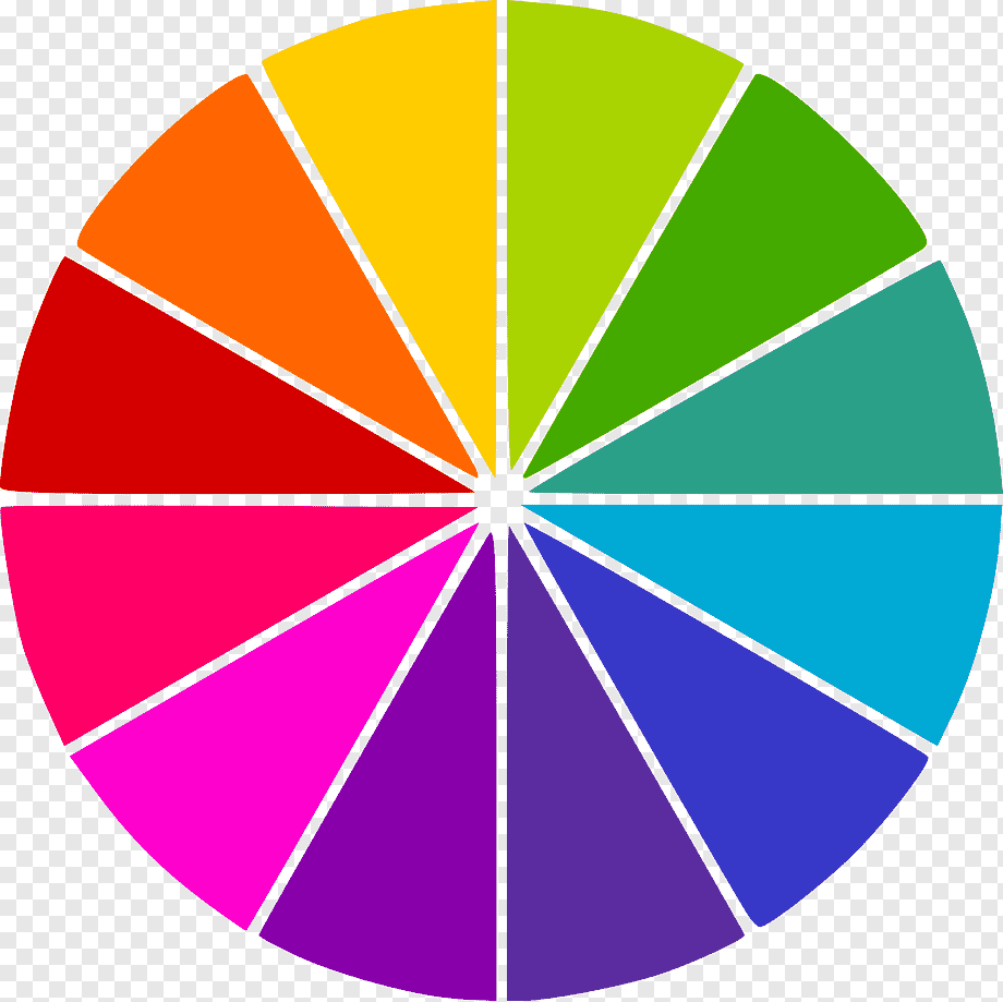 Разноцветный круг с секторами