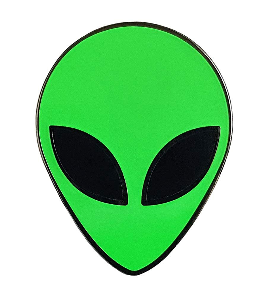 Голова пришельца. Голова зелёного инопланетянина. Наклейки инопланетяне.