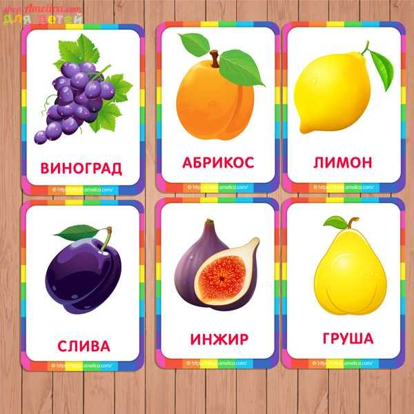 Обучающие карточки для малыша