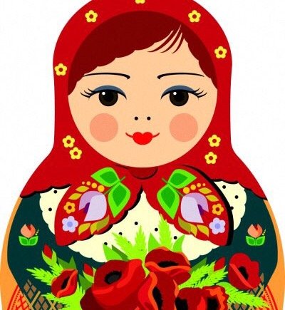 Мордочки матрешек