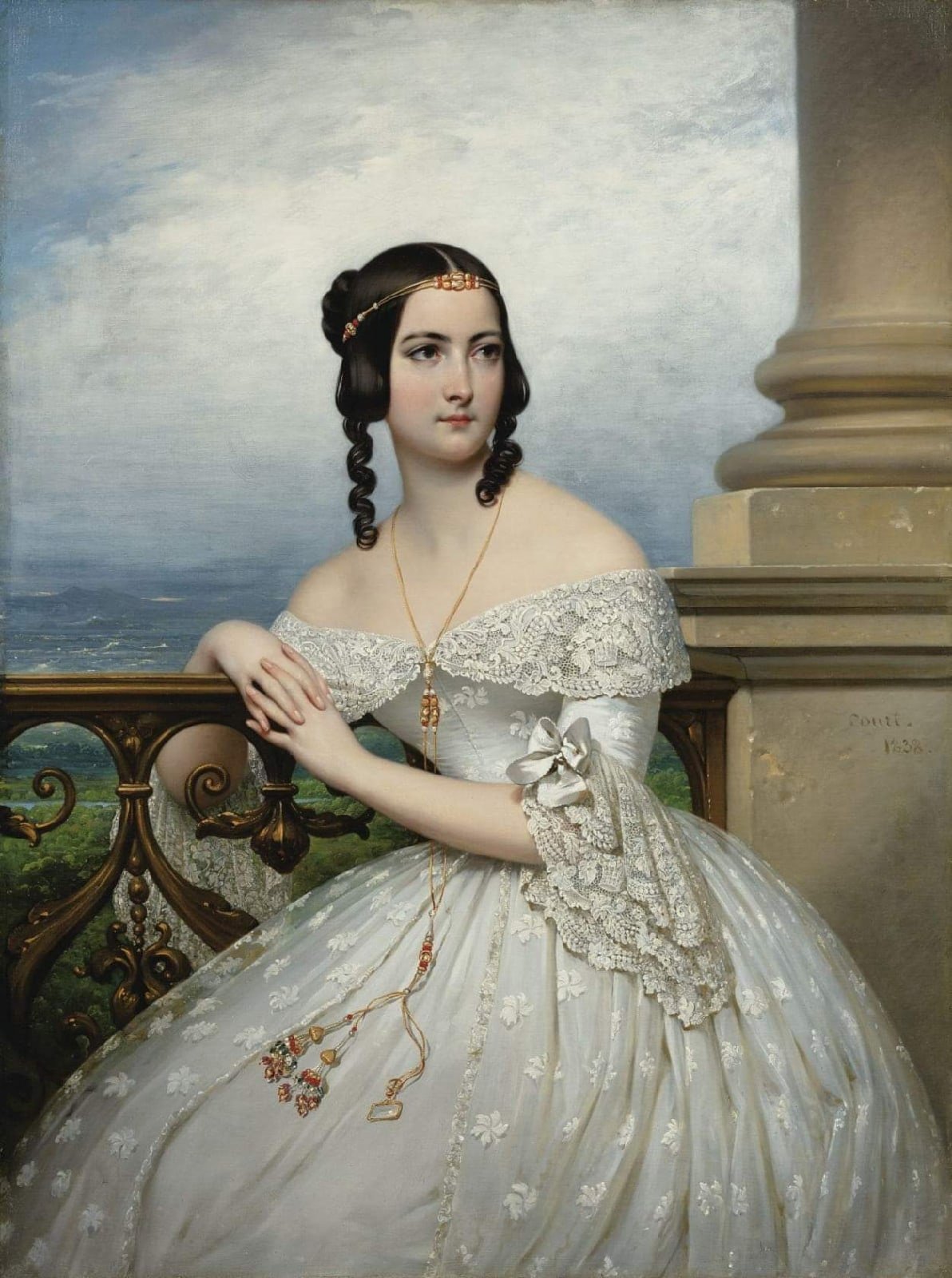 Графине де ла кур. Жозеф Дезире кур 1797-1865 портреты. Художник Жозеф Дезире кур.