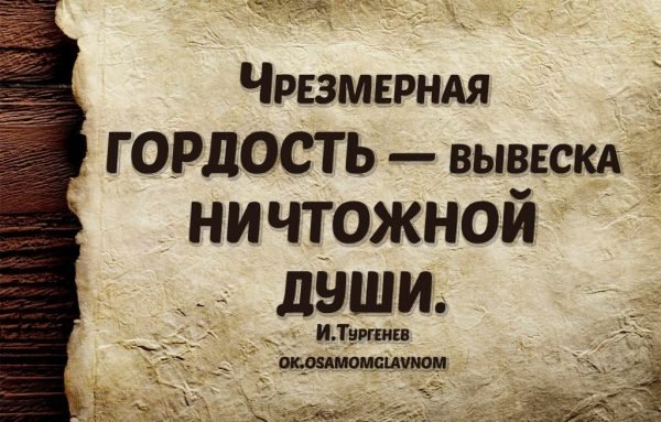 Афоризмы про гордость