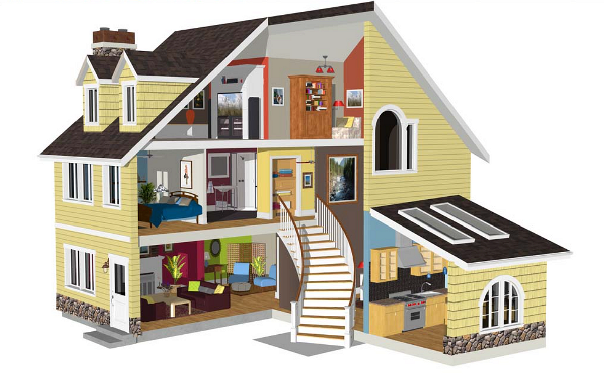 3d home библиотеки. Дом в разрезе с комнатами. Моделирование домов. Проектировка домов. Дом в разрезе 3d модель.