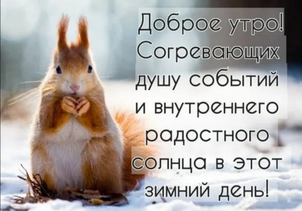 Добро зимнее утро прикольные
