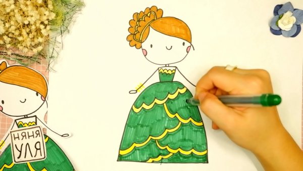 Няня Уля рисование