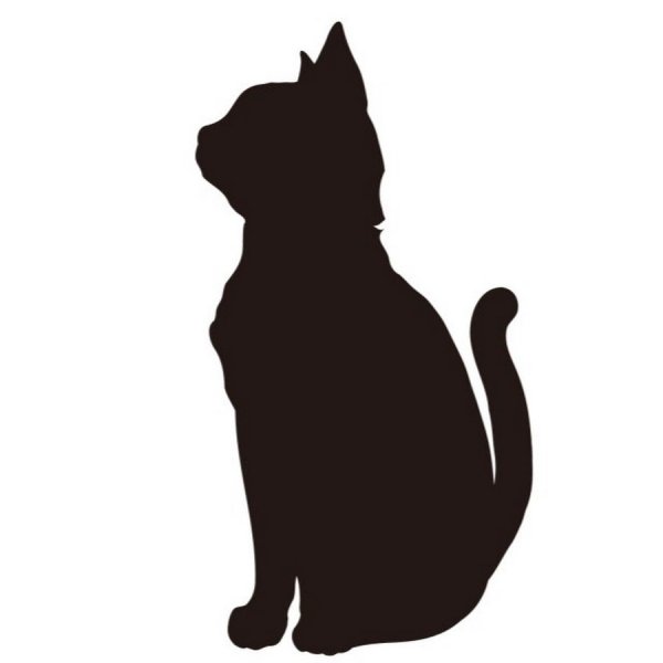 Профиль кошки силуэт