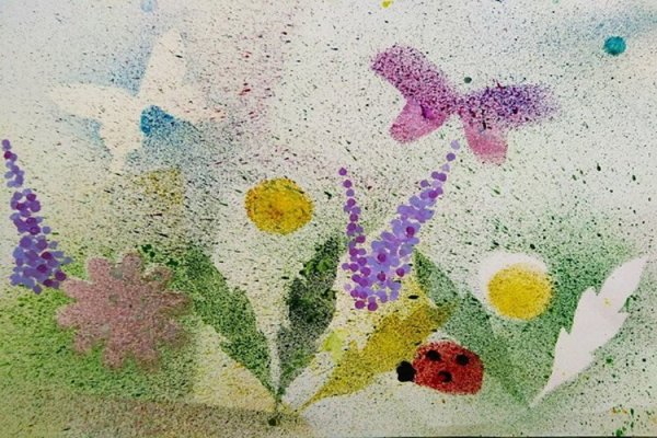 Правополушарное рисование одуванчики