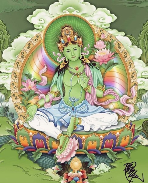 Будда зеленая тара