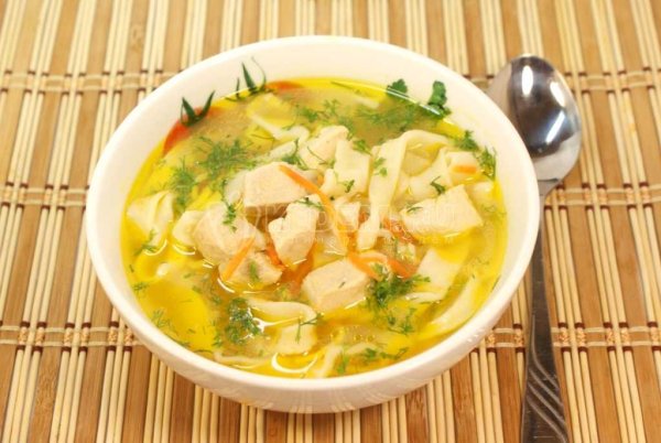 Куриный суп с лапшой
