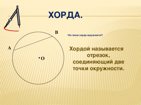 Окружность радиус хорда диаметр круг
