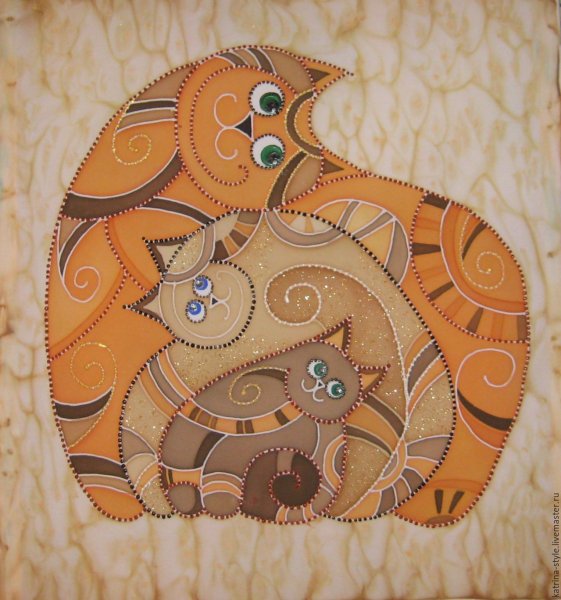 Декоративная живопись кошки
