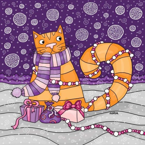 Иллюстрации котики Натальи Илларионовой