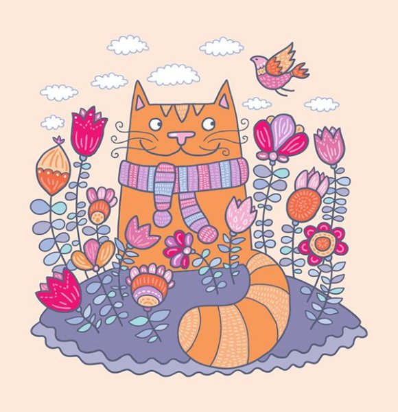 Иллюстрации котики Натальи Илларионовой