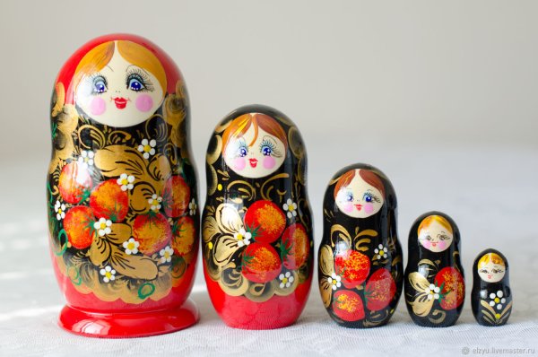 Матрешка "5 м малек поднос"