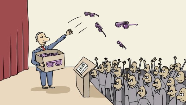 Манипуляция карикатура
