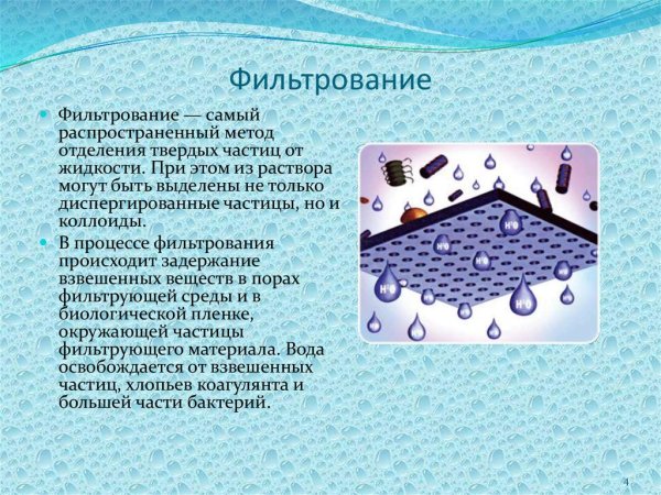 Разделение смесей фильтрование