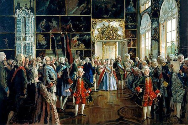 Выход Екатерины II В Царскосельском Дворце