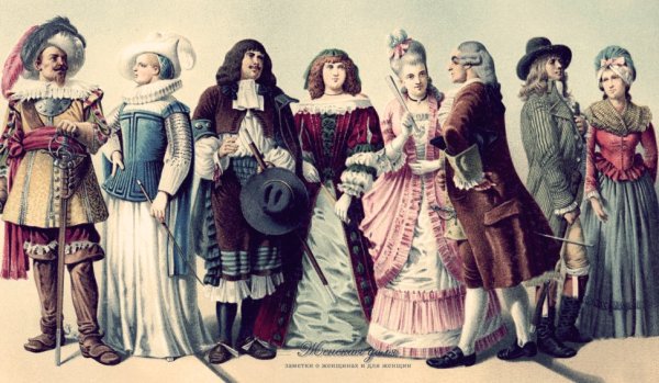Мода 18 века в Европе