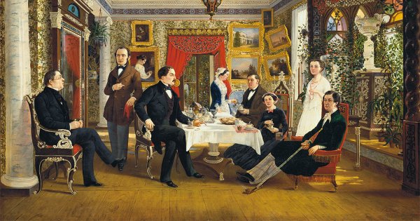 Дворянский обед Российская Империя 19 век