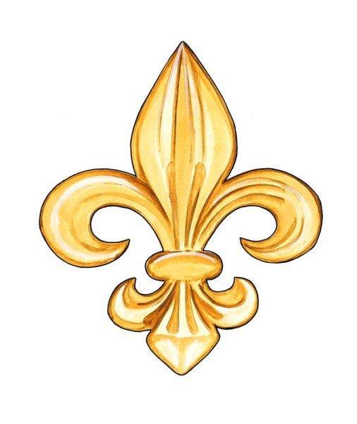 Геральдическая Лилия (fleur-de-Lis)